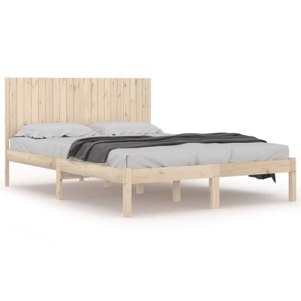 vidaXL Sänky ilman patjaa 200x200 cm täysi mänty