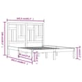 Miniatyrbillede 6 af 6: vidaXL sengeramme 160x200 cm massivt fyrretræ