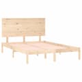 Miniatyrbillede 4 af 6: vidaXL sengeramme 140x200 cm massivt fyrretræ