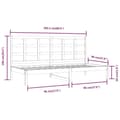 Pikkukuva 6 / 7: vidaXL Vuodesohva ilman patjaa valkoinen 90x200 cm täysi mänty