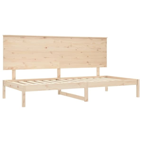 vidaXL Vuodesohva ilman patjaa 90x200 cm täysi mänty