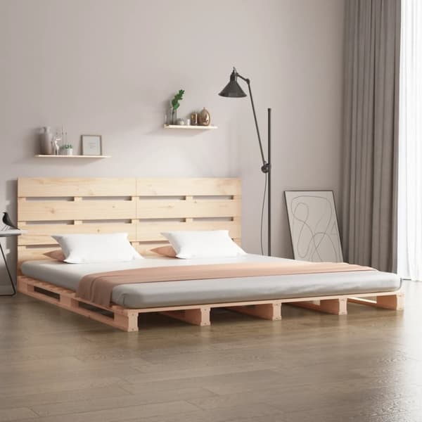 vidaXL sengeramme uden madras 140x200 cm massivt fyrretræ