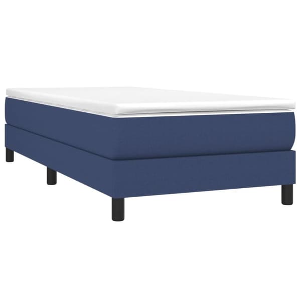 vidaXL sengeramme 80x200 cm stof blå