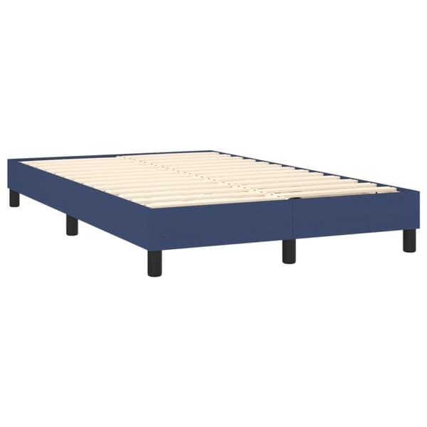 vidaXL sengeramme 120x200 cm stof blå