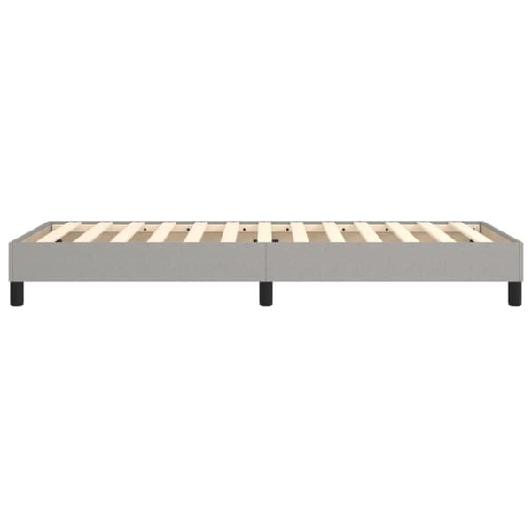 vidaXL Sängram ljusgrå 90x200 cm tyg