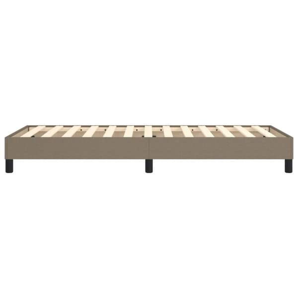 vidaXL Sängram taupe tyg 100x200 cm