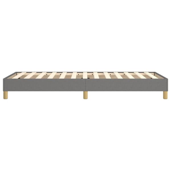 vidaXL sengeramme 90x200 cm stof mørkegrå