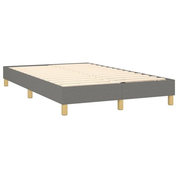 vidaXL sengeramme 120x200 cm stof mørkegrå