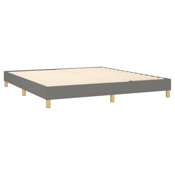 vidaXL sengeramme 180x200 cm stof mørkegrå