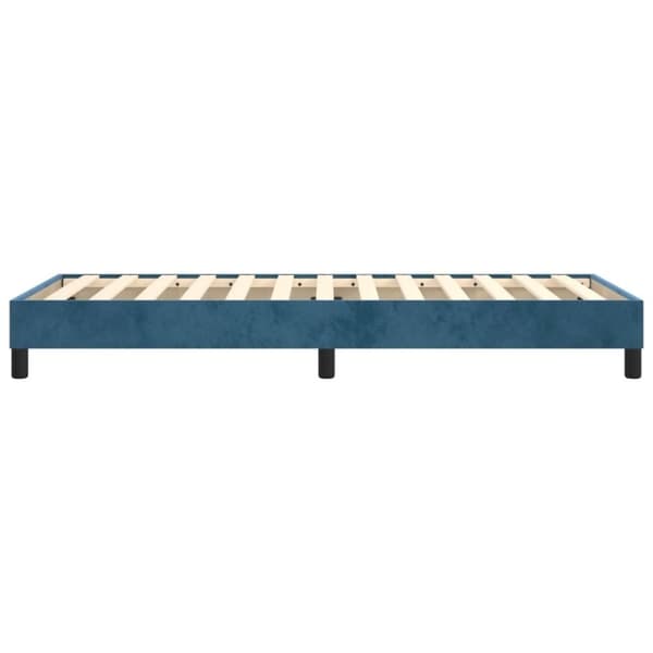 vidaXL sengeramme 100x200 cm fløjl mørkeblå