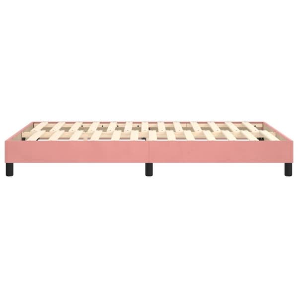 vidaXL sengeramme 120x200 cm fløjl pink