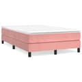 Miniatyrbillede 1 af 10: vidaXL sengeramme 120x200 cm fløjl pink