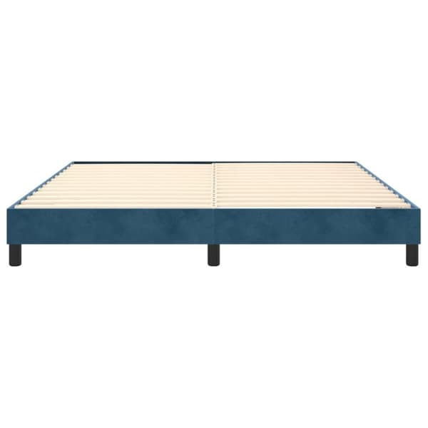 vidaXL sengeramme til kontinentalseng 180x200 cm fløjl mørkeblå
