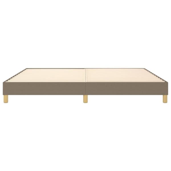 vidaXL sengeramme 200x200 cm stof gråbrun