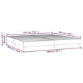 Miniatyrbillede 9 af 9: vidaXL sengeramme 200x200 cm stof gråbrun