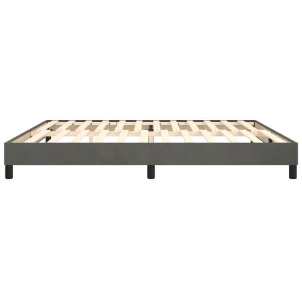 vidaXL sengeramme 200x200 cm fløjl mørkegrå
