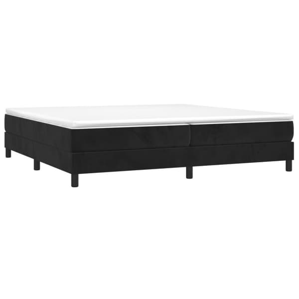 vidaXL sengeramme 200x200 cm fløjl sort
