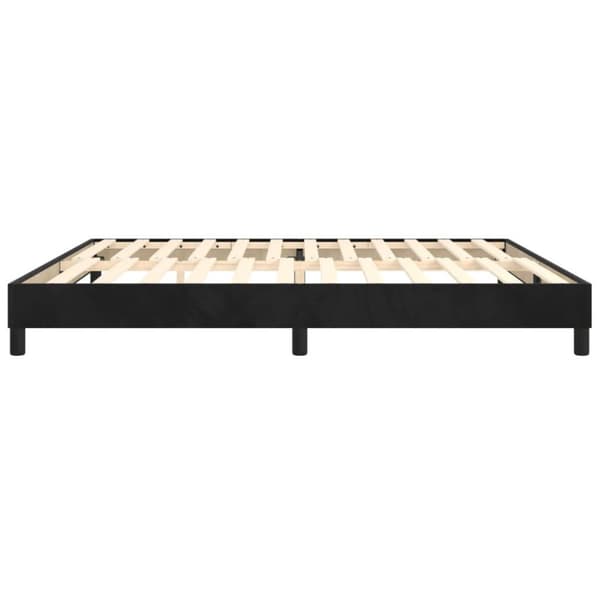 vidaXL sengeramme 200x200 cm fløjl sort