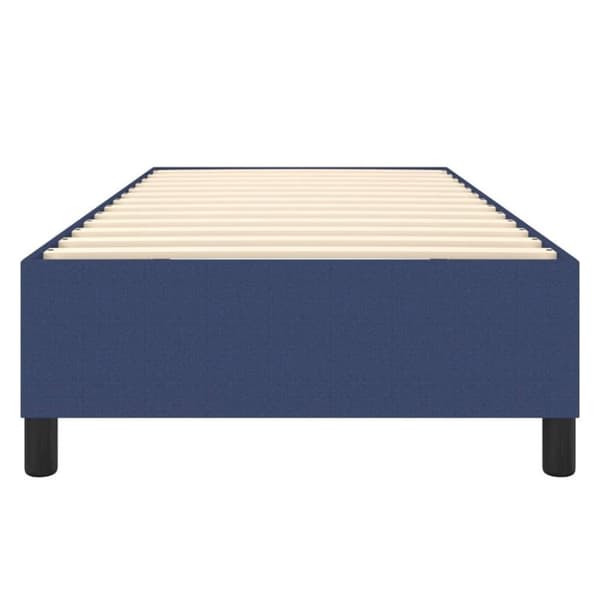 vidaXL sengeramme 90x190 cm stof blå