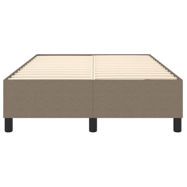 vidaXL sengeramme 120x200 cm stof gråbrun