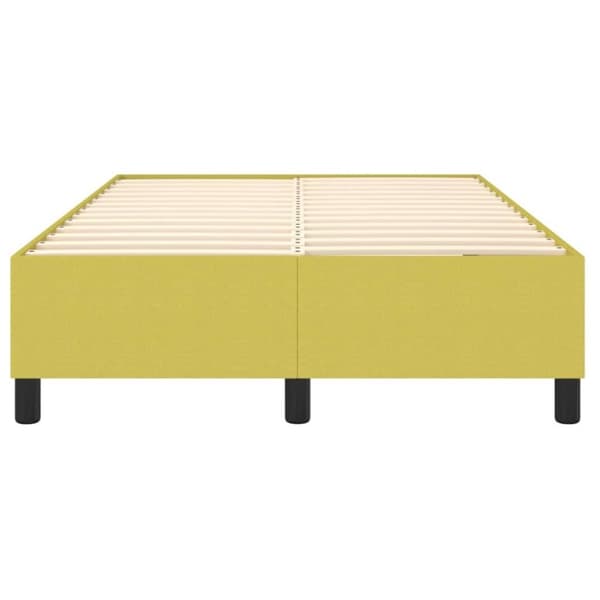 vidaXL sengeramme til kontinentalseng 120x200 cm stof grøn