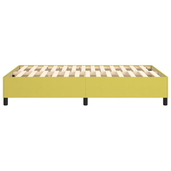 vidaXL sengeramme til kontinentalseng 120x200 cm stof grøn