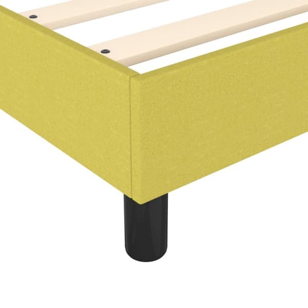 vidaXL sengeramme til kontinentalseng 120x200 cm stof grøn