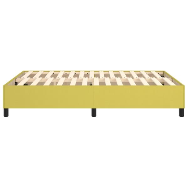 vidaXL sengeramme til kontinentalseng 140x200 cm stof grøn