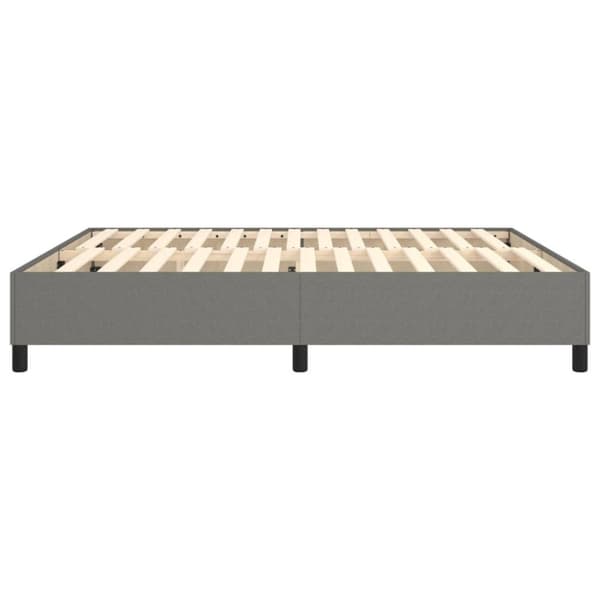 vidaXL sengeramme 160x200 cm stof mørkegrå