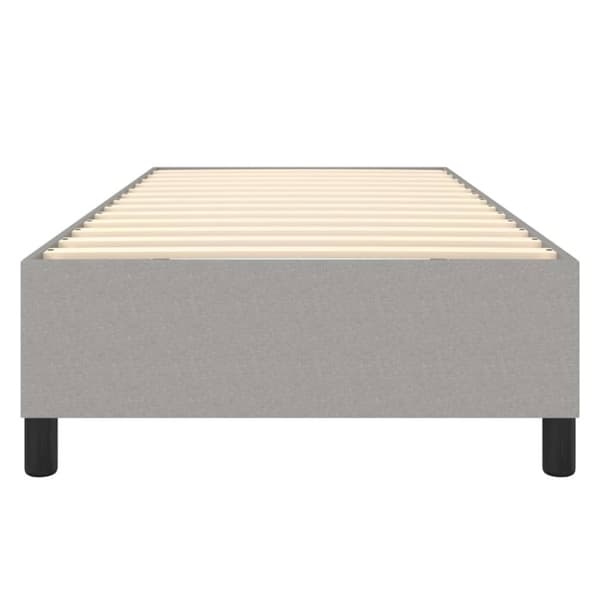 vidaXL Sängram ljusgrå 100x200 cm tyg