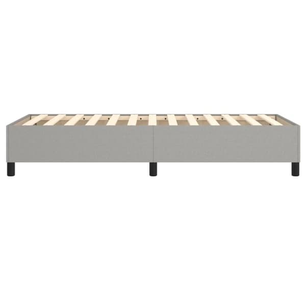 vidaXL Sängram ljusgrå 100x200 cm tyg