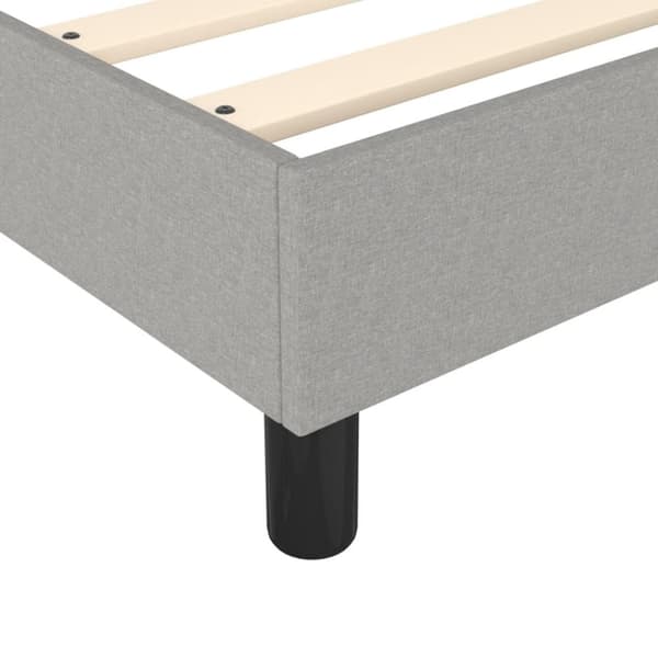 vidaXL Sängram ljusgrå 100x200 cm tyg
