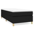 Miniatyrbillede 2 af 10: vidaXL sengeramme 90x200 cm stof sort