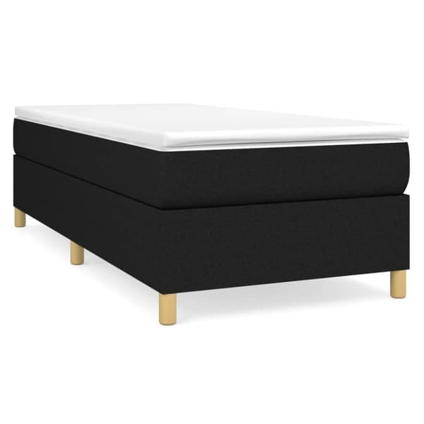 vidaXL sengeramme 90x200 cm stof sort