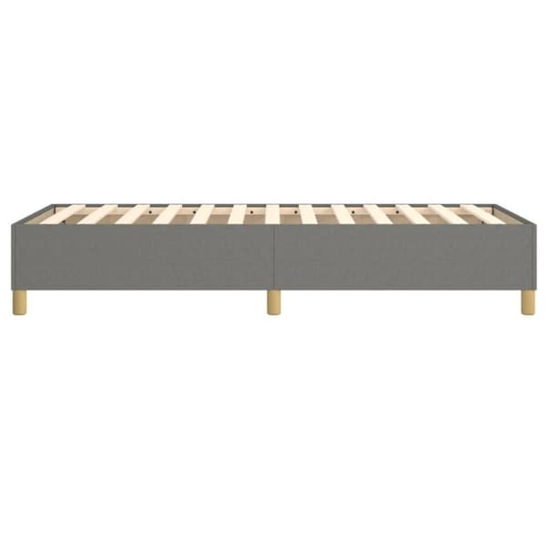 vidaXL sengeramme 100x200 cm stof mørkegrå