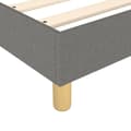 Miniatyrbillede 7 af 10: vidaXL sengeramme 100x200 cm stof mørkegrå