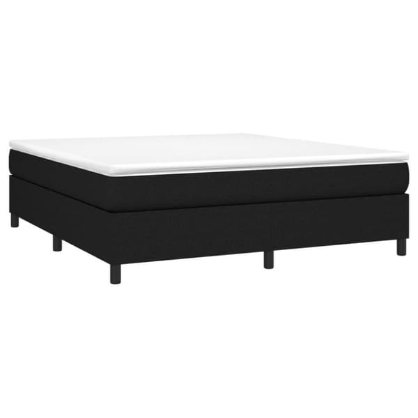 vidaXL sengeramme til kontinentalseng 160x200 cm stof sort