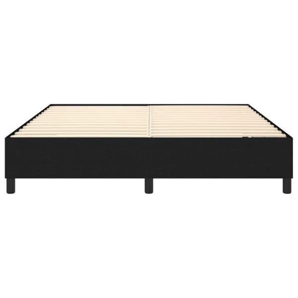 vidaXL sengeramme til kontinentalseng 160x200 cm stof sort