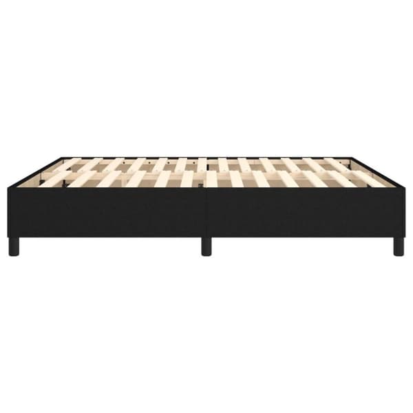 vidaXL sengeramme til kontinentalseng 160x200 cm stof sort