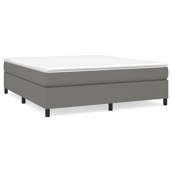 vidaXL sengeramme 180x200 cm stof mørkegrå