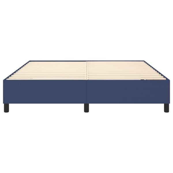 vidaXL sengeramme 160x200 cm stof blå