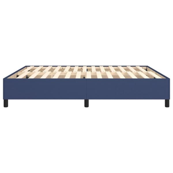 vidaXL sengeramme 160x200 cm stof blå