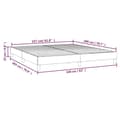 Miniatyrbillede 9 af 9: vidaXL sengeramme 160x200 cm stof blå
