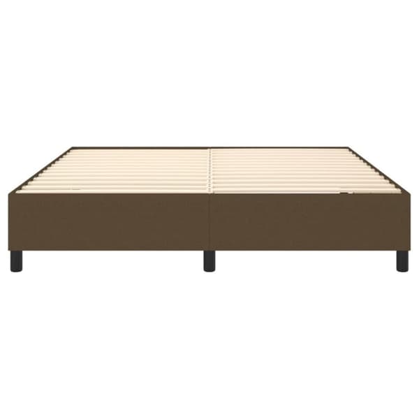 vidaXL sengeramme til kontinentalseng 180x200 cm stof mørkebrun