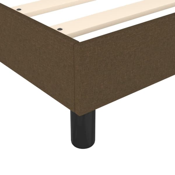 vidaXL sengeramme til kontinentalseng 180x200 cm stof mørkebrun