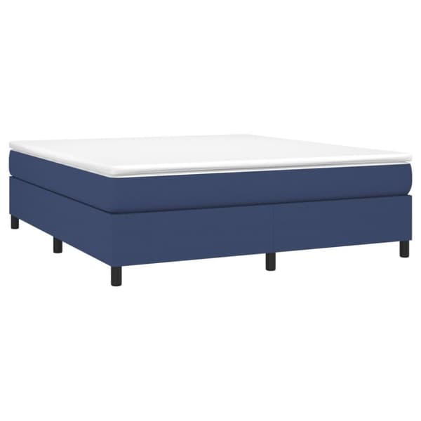 vidaXL sengeramme 180x200 cm stof blå