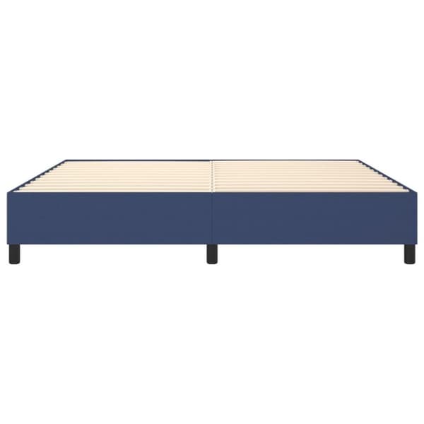 vidaXL sengeramme 200x200 cm stof blå