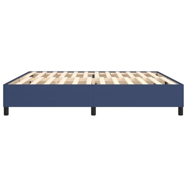vidaXL sengeramme 200x200 cm stof blå