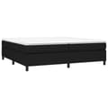Miniatyrbillede 3 af 9: vidaXL sengeramme 200x200 cm stof sort