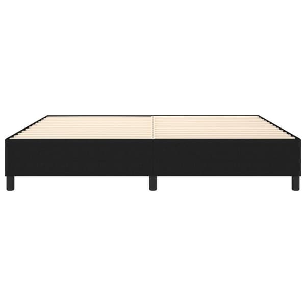 vidaXL sengeramme 200x200 cm stof sort